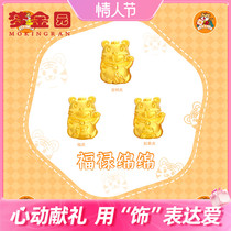 Dreamgold Park gold transfer bead bracelet foot Golden San Fu Hardgold 3D Hard Gold Rope String present