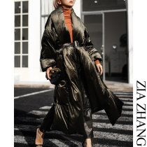 Clearance non-returnable velvet down jacket 2724