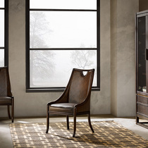 Tao home Mentor office chair American peach flower core leather soft bag office chair work chair