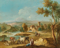 K197 (Italy) Giuseppe Zais Oil Painting Copy Electronic Gallery