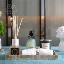 Eurostyle Home Hotel Decent Board Room Toilet Fragrant lavender Suit combined Handwashing Desk Tray Towel Decorations