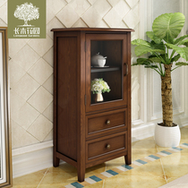 American Tower cabinet high cabinet low cabinet Cabinet locker display cabinet living room furniture solid wood TV cabinet combination set