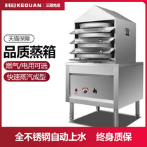 Steaming cold skin machine Automatic cold skin steamer Commercial gas steam drawer type multi-layer electric imitation manual steaming cold skin