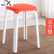 Bench Casual High Stool Simple Small Stool Plastic and other stools Home room Beauty A shop desk Dining Table Chair Hands