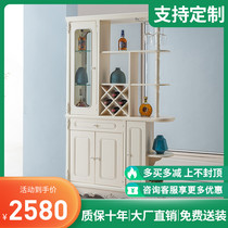 Eurostyle Xuan Cabinet Entrance Hall Room room Dining Room Decorated partition Screen Double sided wine cabinet Shoe cabinet integrated by wall