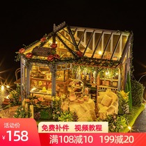 Diy cottage handmade house villa Mini art assembly model Tanabata Valentines Day gift female toy