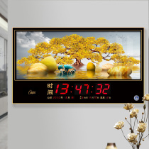 Kangbas perpetual calendar electronic clock 2022 new living room large display digital mute calendar clock wall-mounted home clock