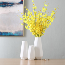 Ceramic vase white hipster dried flower starry flower arrangement Modern hydroponic living room European ornaments home decoration