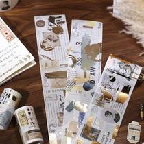 The letters lovers Nordic retro LIFE series bronzing can write widening and paper adhesive hand tent release paper