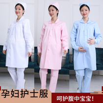 Pregnant women nurses clothing Summer Winter short sleeve long sleeve size maternity pants nurse pregnancy white coat doctor work clothes