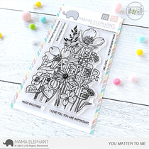 Mama Elephant You are important to me You Matter To Me Import transparent seal
