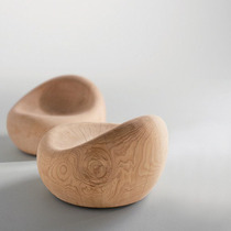 Creative home personality custom furniture solid wood art sofa chair armchair designer pastoral furniture