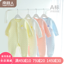 Baby clothes autumn and winter clothes cotton newborn jumpsuit cotton warm baby spring and autumn ha clothes climbing clothes butterfly clothes