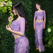 Dance posture belly dance exercises 2020 New Oriental dance dress set female beginner Guo sweet QC3098