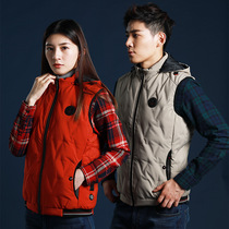 Smart heating vest mens graphene heating vest womens SB rechargeable electric heating vest down cotton warm clothes