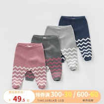 David Bella childrens clothing boy pants autumn new childrens knitted leggings womens baby casual wool pants