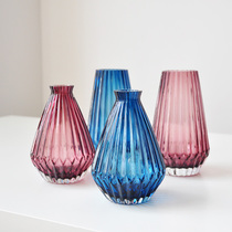 Clear goods thick and heavy colored glass florator hydropony vases D296