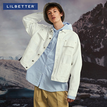 Lilbetter mens denim jacket Korean version handsome 2021 autumn new coat wild denim tide
