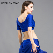 Belly dance blouses oriental dance practicing costume 2022 new spring women beginners Sexy display slim 100 lap short sleeves