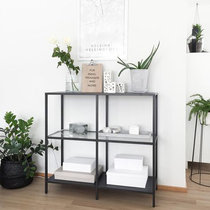 Nordic Living Room Decoration Shelf Modern Simplicity Around Corner Shelf Multilayer Iron Art Bookshelves Creative Plaid Guan Guan Rack