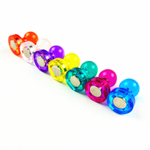 Color strong magnetic iron magnet Office teaching transparent small magnetic pushpin strong suction magnetic buckle teaching equipment magnet teaching office calligraphy and painting advertising whiteboard with strong magnetic iron strong suction magnetic