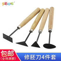 Colorful ha mud industry sludge scraper triangle fillet scraper right angle plaster plaster repair knife sculpture tool
