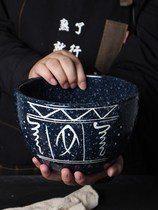 Large bowl chicken container special large bowl rice pot ceramic cold pot string incense soup pot rough pottery chicken hot pot commercial Cup