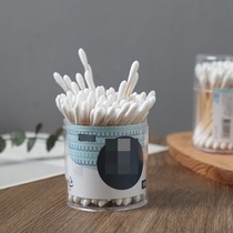 Wooden cotton swab is a good cotton swab Korean household standing barrel double-headed white cotton swab Wood