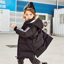 canby kids childrens down jacket girls boys down jacket long small zhong da tong fitted sporty jacket