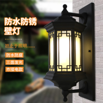 New Chinese outdoor waterproof wall lamp simple atmospheric LED courtyard gateway and lamp hotels balcony wall lamps