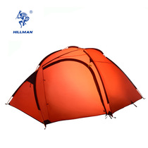 Hillman Qingyun 4 - 5 people studio super large outdoor aluminum pole double - deck tent camping tourism supplies