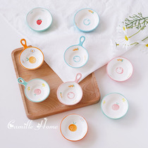 Dog cat food spoon hamster bowl ceramic meal feeding dog cat food spoon long handle cute pet supplies