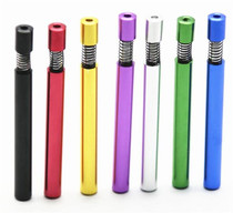 Spring Cigarette Holder Metal Small Smoke Bucket Spring Smoke Bucket Cigarette Strip Cigarette Bucket Length 82mm Multi Color Choose