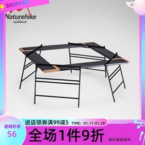 Naturehike outdoor splicing camping table storage table portable picnic camping combination table storage rack