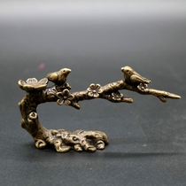 Ancient Play Miscellaneous Bronze Ware Collection Brass Twigs Small Pendulum Pieces of Magpie Theresa May Decorative Pendulum craft Gift