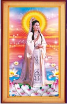Boutique New Cross Embroidered Embroidery Kit Big Four Bodhisattva Western Sanholy Views Kuanyin Bodhisattva BODHISATTVA Embroidery Chart Tools