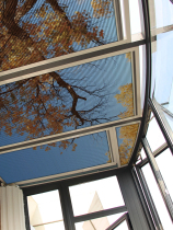 Youshiman sun room shading and heat insulation top curtain artifact Skylight curtain Honeycomb curtain louver sunshade glass top