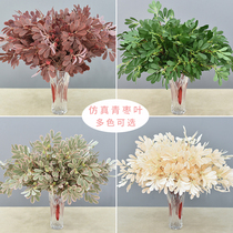 Wedding simulation flower tree green jujube leaf hotel wedding flower home decoration Net red photo props