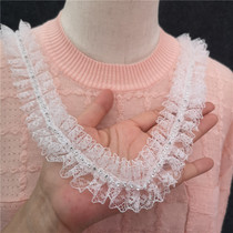 4CM lace I-shaped folds shiny dot drill bling bling clothing lace trim accessories 3 95 yuan yards