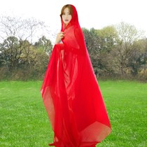 Sandtowel summer beach outing sunscreen towel thin gauze long red sunscreen shawl mother Beach