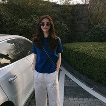 2021 summer new net red professional two-piece fried street suit pants light cooked air quality can be salt can be sweet