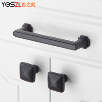American retro pure copper handle all copper solid cabinet shoe cabinet drawer pull buckle cabinet door handle hardware accessories handle