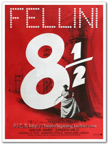 Eight and a half Fellini movie poster art movie decoration painting