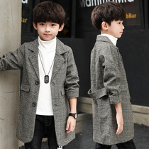 Boys  autumn clothes Childrens Western style blazer 2021 new middle and large boy boys Korean version of the tide windbreaker top