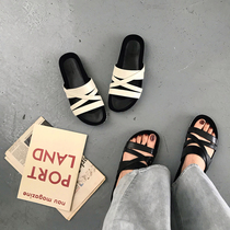 (Limited time 3fold) casual leather splicing lazy slippers flat shoes JS010