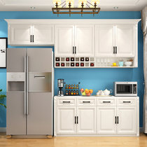 Modern minimalist dining side cabinet Restaurant tea Water cabinet Embedded fridge cabinet Customized kitchen hanging cabinet Cupboard Set Items Bowl