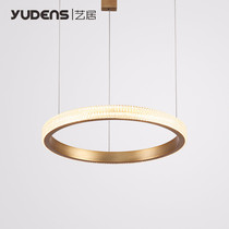 Nordic circular chandelier 2019 new living room lamp post modern minimalist dining room lamp study bedroom light LED