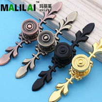 European antique copper wine cabinet bookcase drawer handle wardrobe door handle bronze cabinet shoe cabinet hardware handle