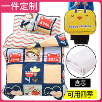 Kindergarten quilt three-piece set with core six-piece set Baby nap into the garden bedding Childrens quilt cotton four seasons