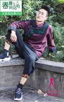 Daliang Mountain Yi clothing Mingui star embroidered top jacket can be mens casual ethnic style jacket